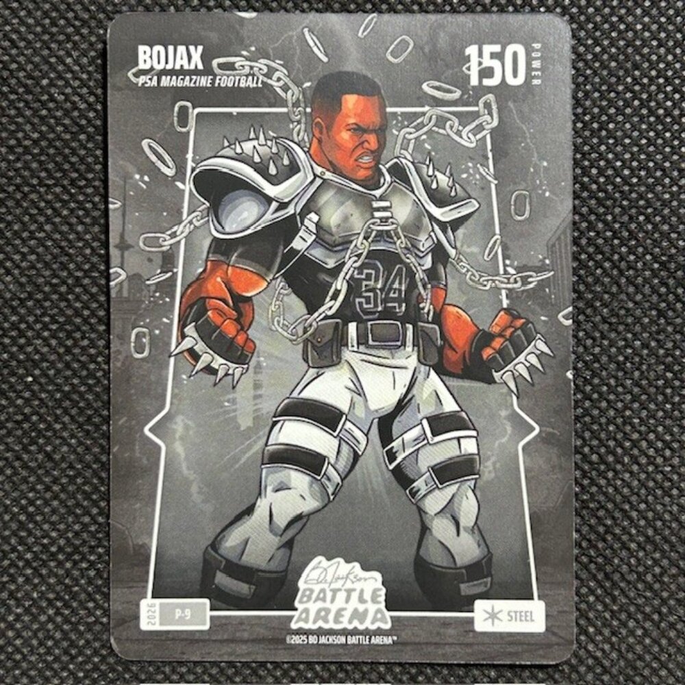 2026 Bo Jackson Battle Arena Bojax P-9 PSA Magazine Exclusive SP Steel 150 Power